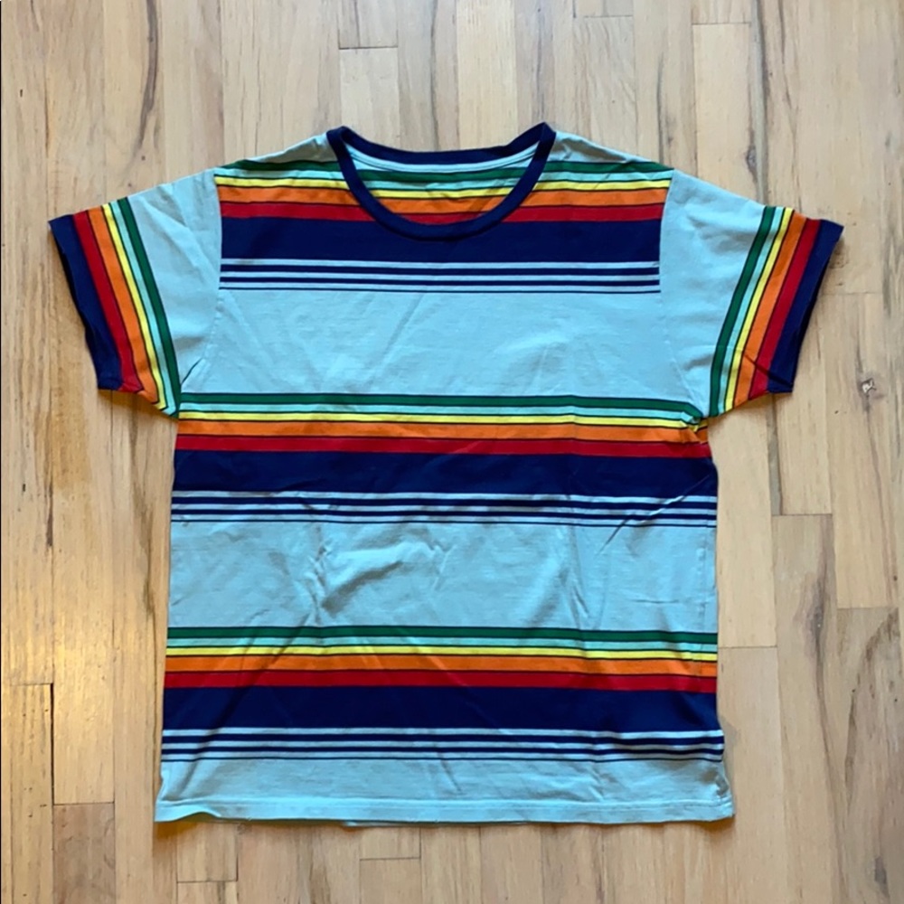 Saint Laurent Slim Fit Striped Cotton T-Shirt
